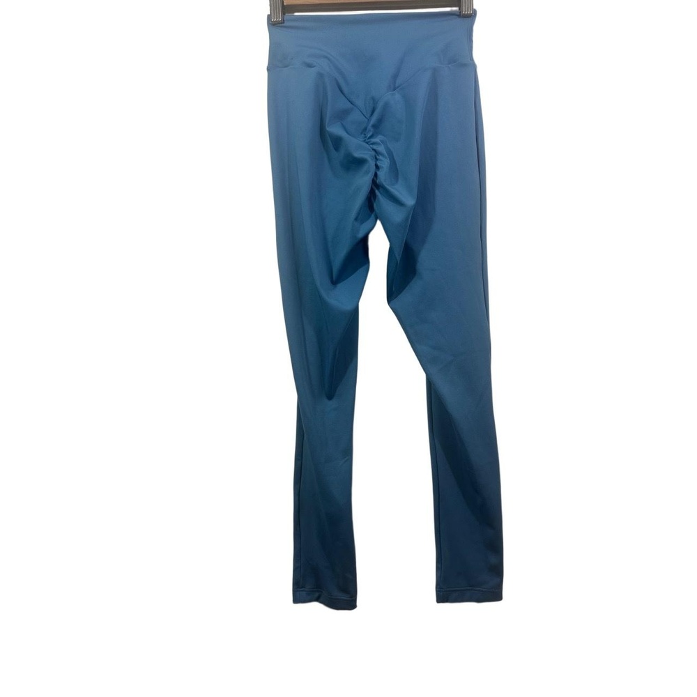 GYMSHARK Leggings Womens Size S Teal Blue Ruched Butt High Waist